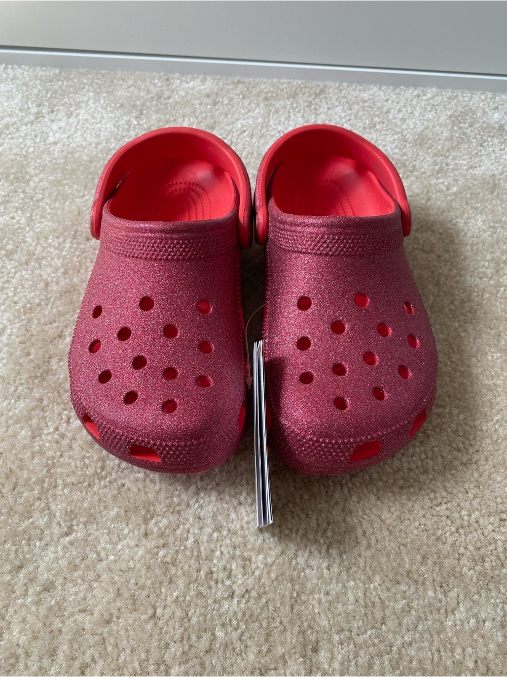 CLASSIC GLITTER CROCS - RED